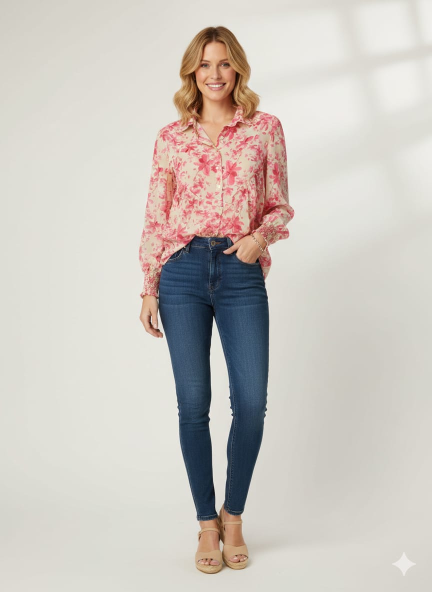 multi color top