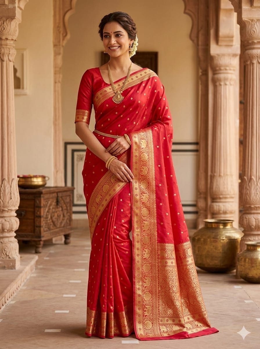 Red Color Saree