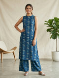 block print kurta with palazzo set