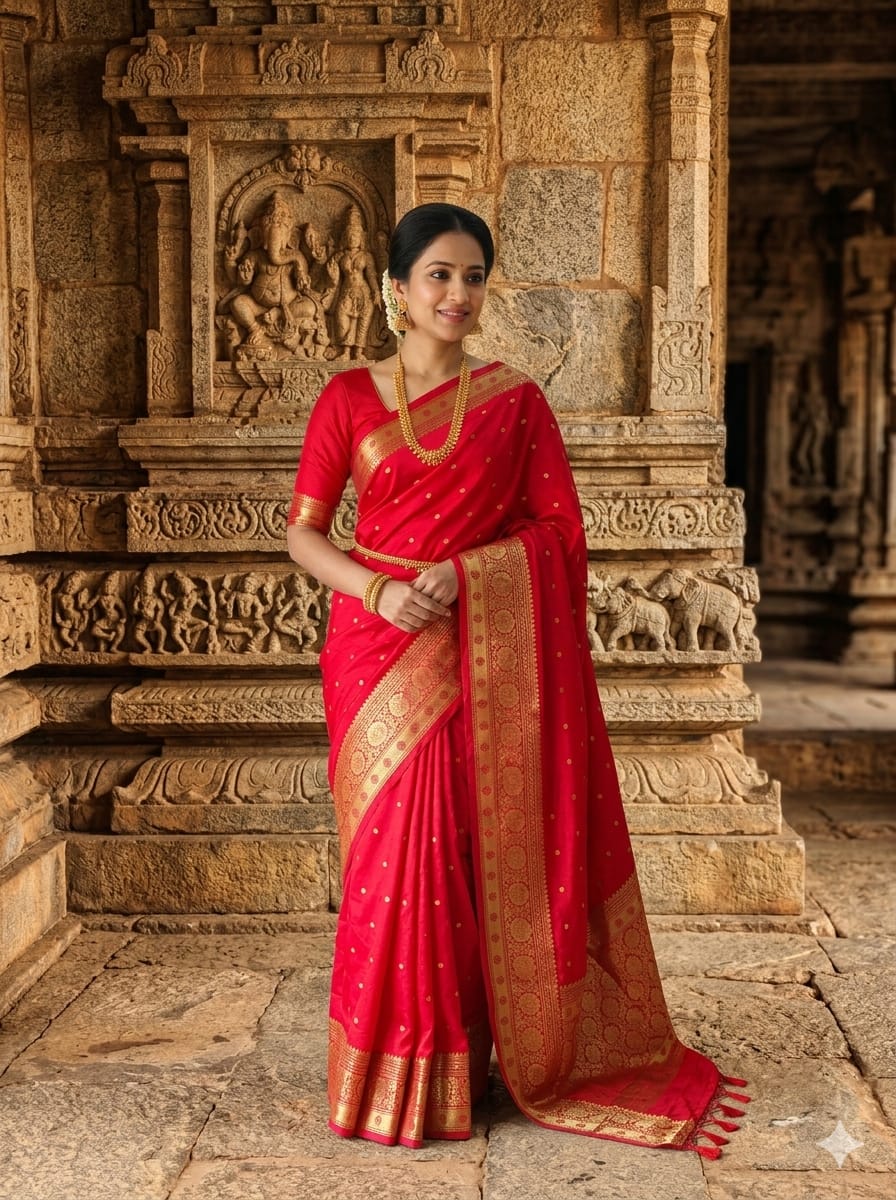 Red Color Saree