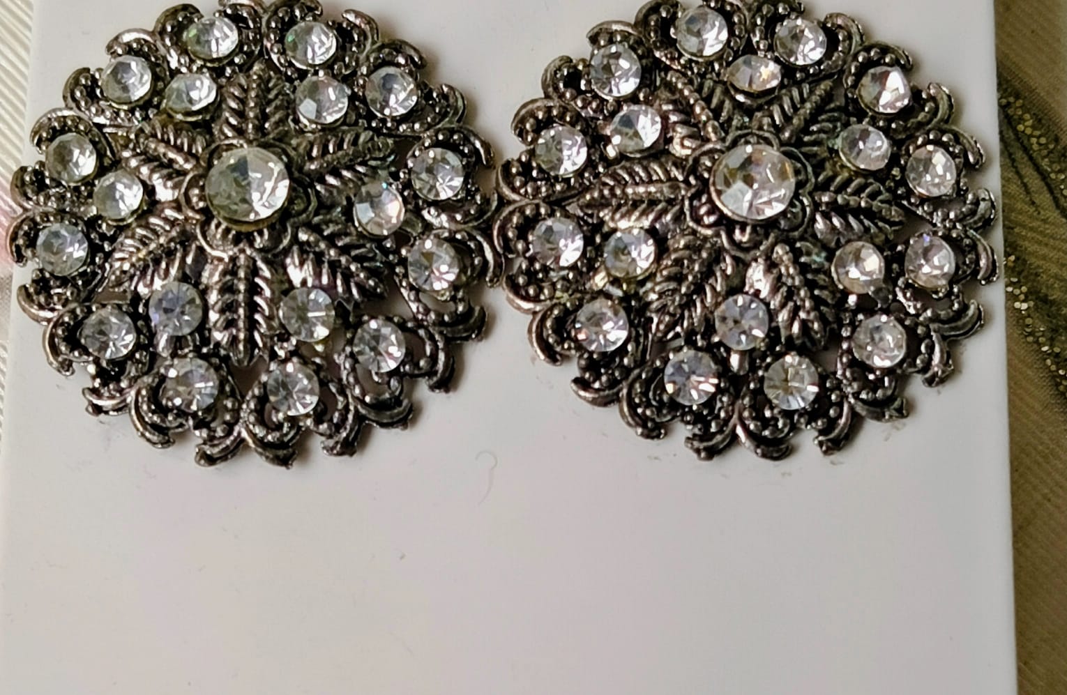 White Earrings