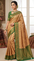 Gold and Green saree