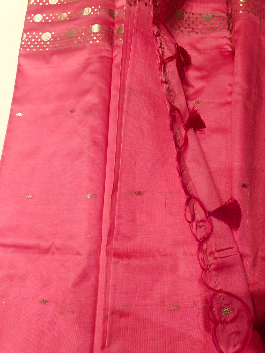 Light Pink- Peach festive Saree