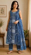 Blue kurti set