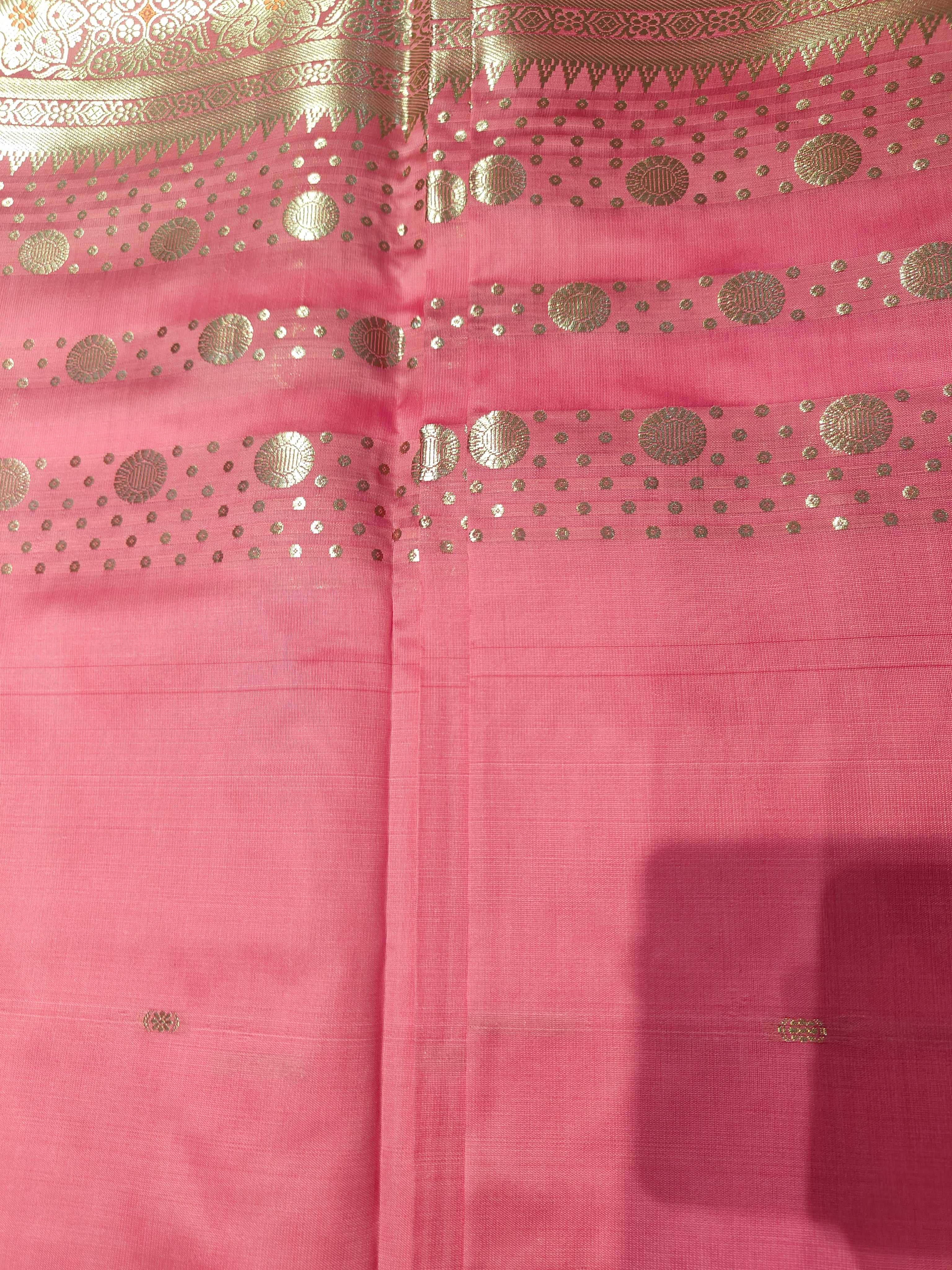 Light Pink- Peach festive Saree